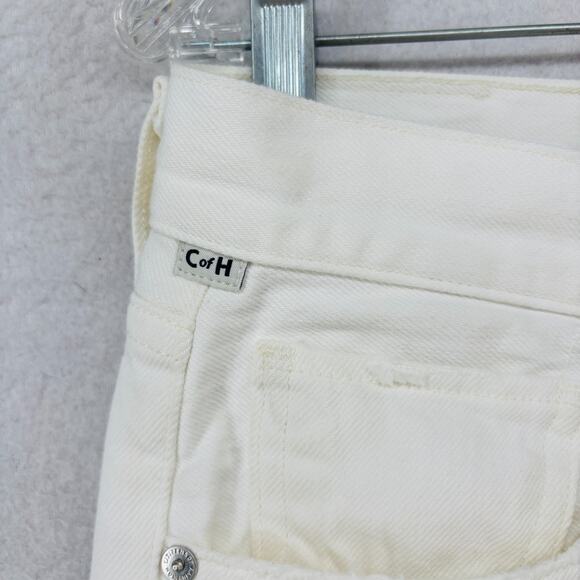 CITIZENS OF HUMANITY Jeans 29 Charlotte High Rise Straight Buttonfly White USA - Picture 6 of 16